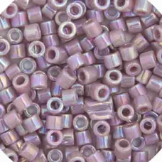 DBM0158 Lilac Opaque AB, Size 10/0  Miyuki Delica Beads, Colour code -158 - Appr...