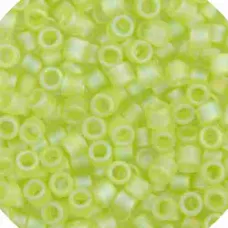 DBM0860 Chartreuse Transparent AB Matte, Size 10/0  Miyuki Delica Beads, Colour ...