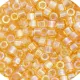 Light Amber Transparent AB, Colour Code 0100, Size 11/0  Cut  Miyuki Delica Beads, 5.2g approx.
