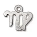 Zodiac Virgo Charm, Antique Silver, Pack of 4 Zodiac Virgo Charm, Antique Silver, Pack of 4