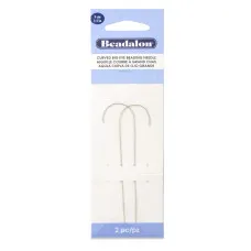 Beadalon Curved big eye beading needle, pack of 2 needles