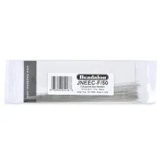 125mm Fine collapsible eye beading needle, bulk pack of  50