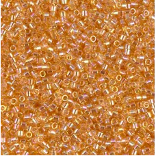 DBL0100 Light Amber Transparent AB size 8/0 Miyuki Delica Beads, Colour 0100, 5....