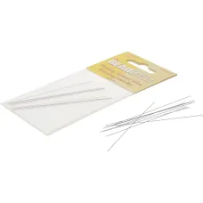 Medium twisted wire beading needles,  2.5 inch long, 0.012inch diameter. Pack of...